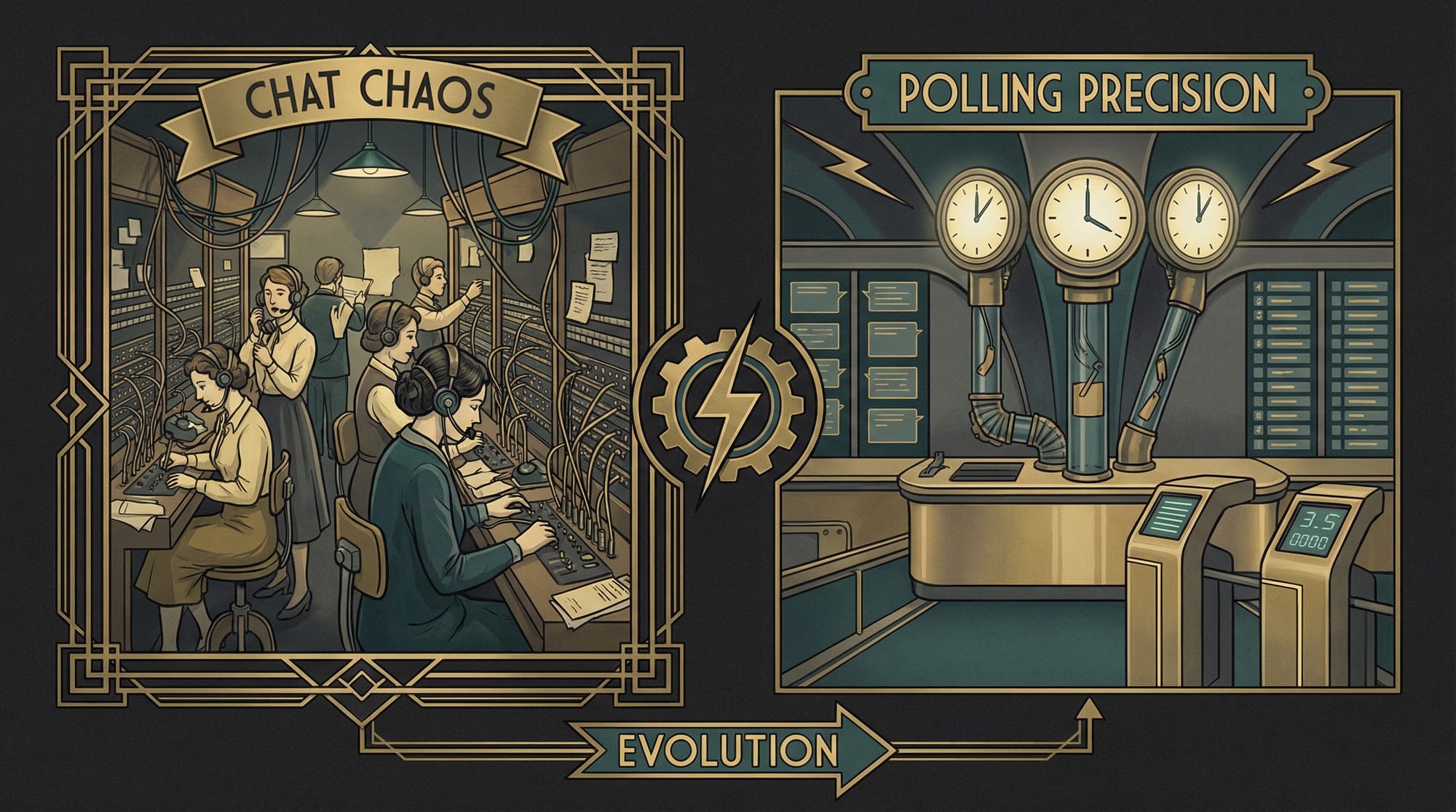 Polling replacing chat-based coordination